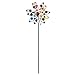 Colorful Confetti Solar Lighted Double Sided Kinetic Wind Spinner Garden Art Stake, 47 5/8"H