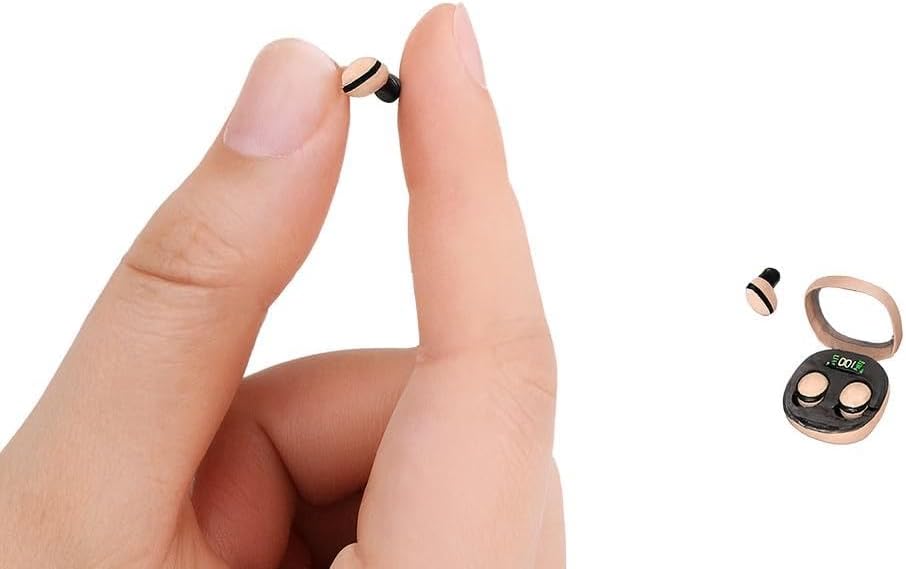 9S Pro Mini Invisible Bluetooth Sleep Earbuds | Ultra-Small Hidden in-Ear Headphones for Side Sleepers, ENC Noise Reduction, Pain-Free Fit, Low-Latency Audio, 30H Playtime (Skin)