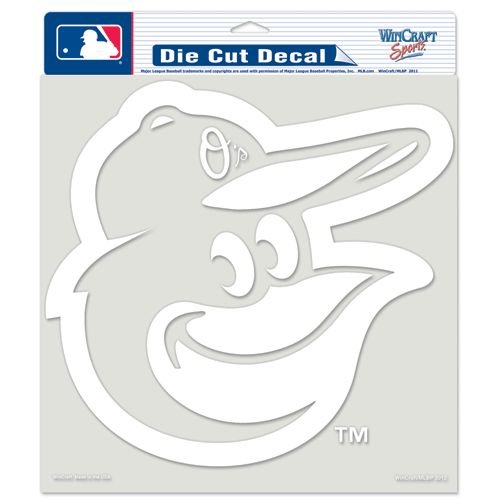 Matrice de découpe Baltimore Orioles 20x20 cm blanc pour scrapbooking