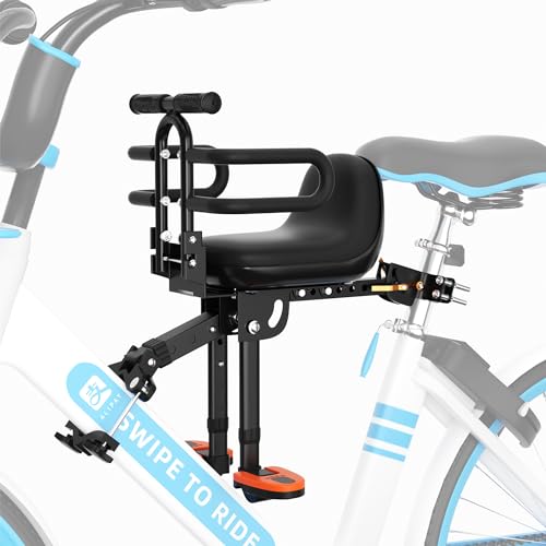XIEEIX Child Bike Seat with Guardrail for Ages 1-3