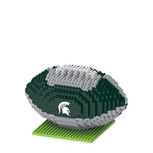 FOCO Michigan State Spartans NCAA 3D BRXLZ Football Puzzle 1Z