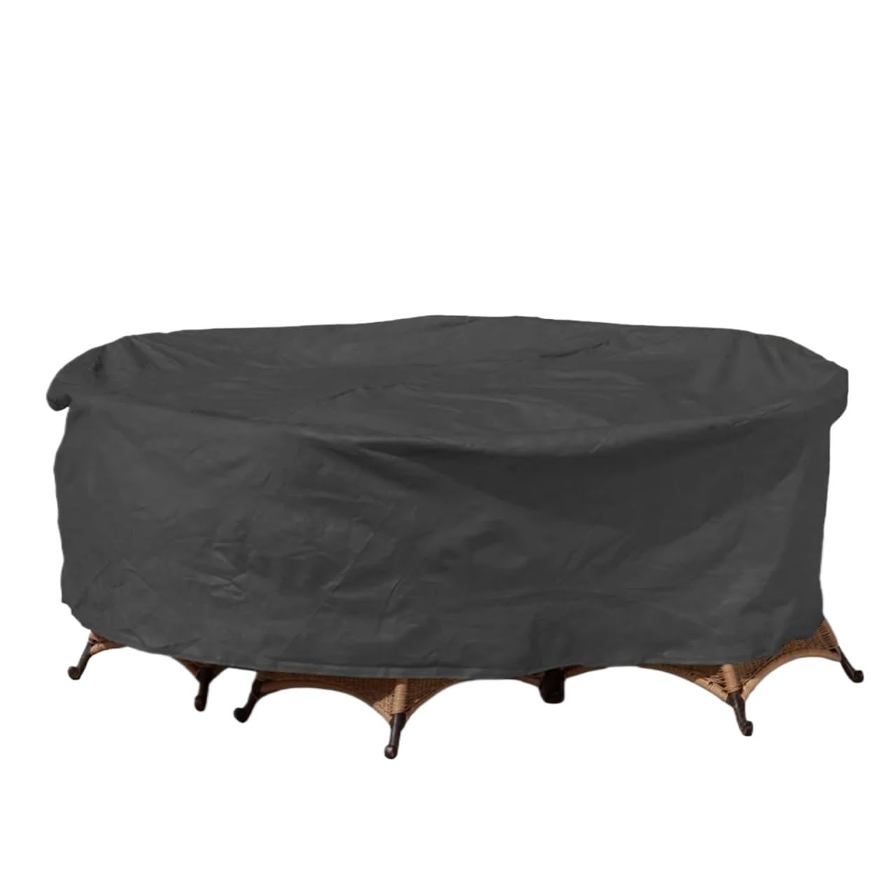 Round Cover Outdoor Garden Furniture Waterproof Oxford Protective Rain And Snow Dust(142x68cm)