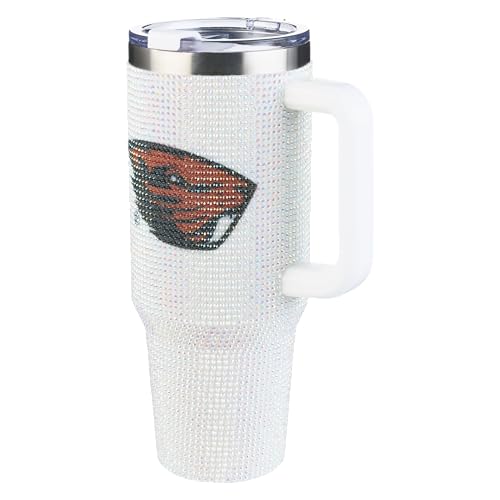 Image of The Memory Company Officially Licensed 40oz White Bling Game Day Tumbler, Oregon State University