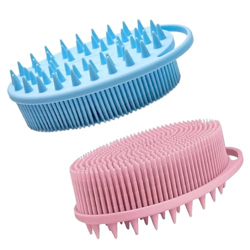 Piel suave y radiante con el Set de Cepillos de Silicona para el Cuerpo 2 Cepillos para el cuerpo y exfoliantes