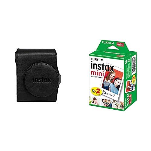 Housse Instax Mini 90 Noir Fujifilm avec ses Films pour Capturer Vos Voyages