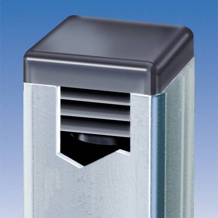 Made In Usa (Pack Of 4) - 1 1/2" - 1.5 Inch Square Black Plastic 10-14 Ga ( 1.29"-1.34" Id) Tubing Plug, End Cap -Steel Fence Post Pipe Tube Cover - Furniture Sliding Inserts - Fitness Eqpt End Caps #TOP4