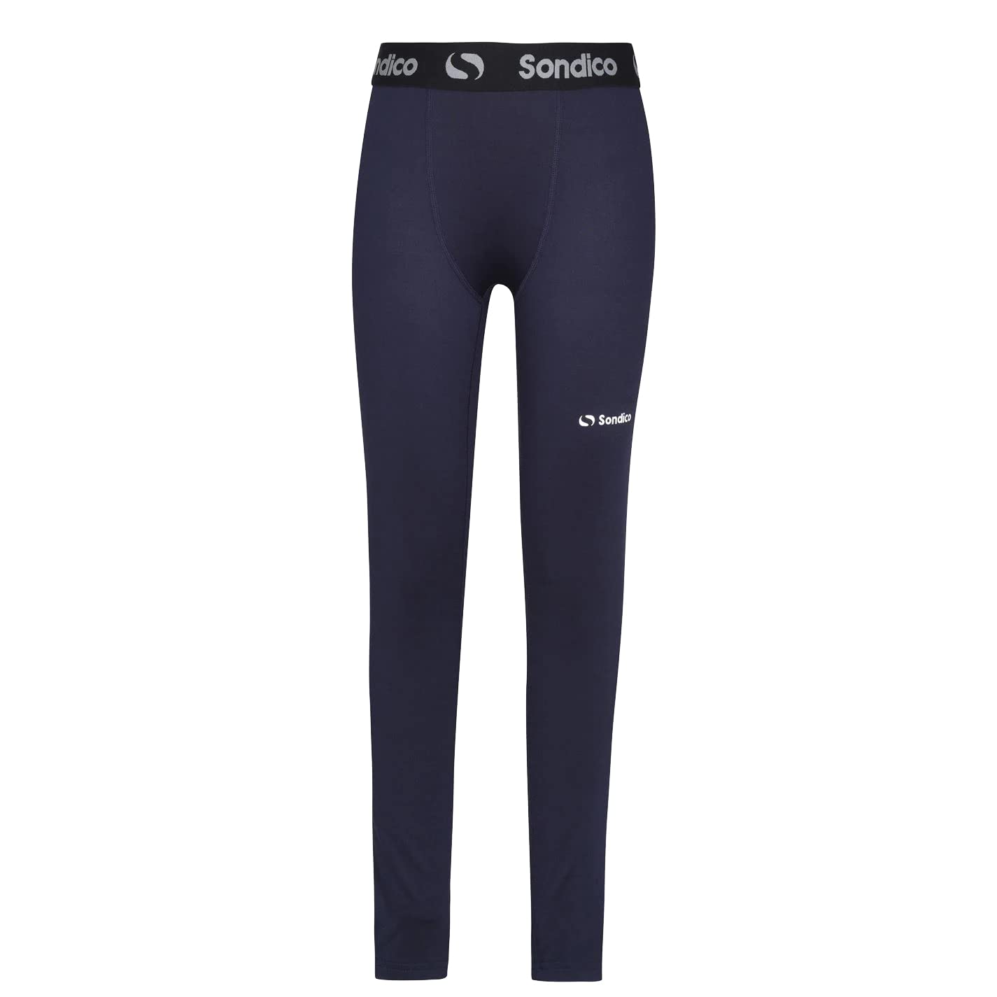 Sondico . Boys Core Baselayer Tights Elasticated Waistband Age 3-13 (Navy, 13)
