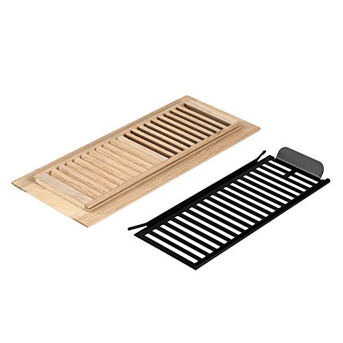 Homewell 8 Pcs Pack Hickory Floor Register, Drop in, 4x12 Inch, Unfinished by Homewell - Used condition - Image 4