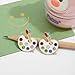 INNERDIVA Teacher Earrings for Women Artist Paint Palette And Brush Earrings Back To School Jewelry