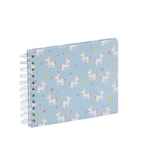 Preisvergleich Produktbild Rössler 13291262000 - Wire-o-Fotoalbum"Einhorn Lilly", 40 Seiten, blanko