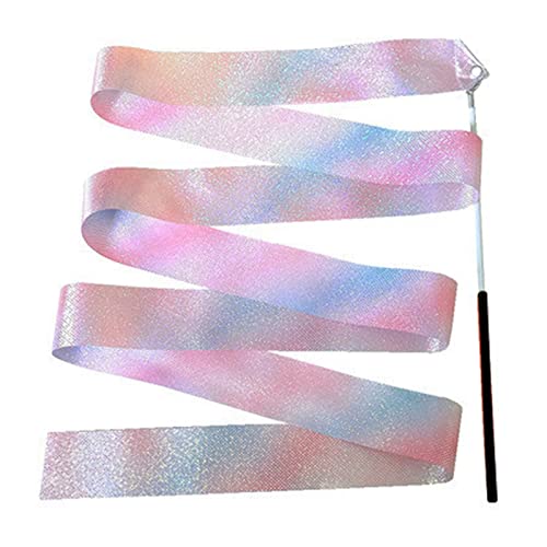 2M Gym Linten Dans Lint Ritmische Kunst Gymnastiek Ballet Streamer (Color : Black 2M) - Image 4