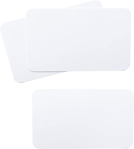 Miniatura 5 de ITZAMNA Tarjetas de visita blancas en blanco, tarjeta de agradecimiento, regalo, etiqueta de papel, manualidades, sello de bricolaje, para escribir,