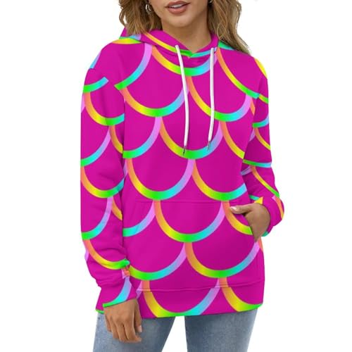 Sweats à capuche sirène rose UMENG fini les pulls ternes