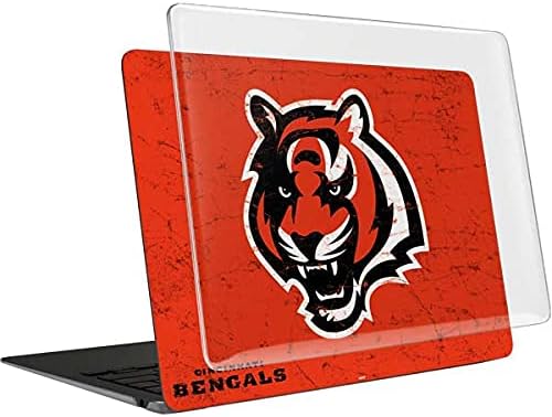 Skinit Case + Skin Compatible with MacBook Air 13in (2020) - Officially Licensed NFL Cincinnati Bengals - Alternate Distressed Design