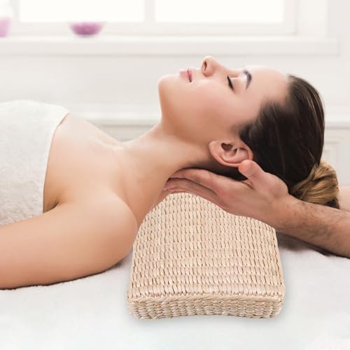Oreiller cervical paille de jonc coussin thermorégulateur douleur cou - 6