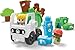 MEGA BLOKS Fisher-Price Toddler Building Blocks, Green Town Sort & Recycle Squad with 15 Pieces, 2 Figures, Toy Gift Ideas for Kids