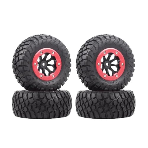 Pneus en caoutchouc RC 1/10 et jantes beadlock pour Short Course Slash 4x4 VKAR HPI