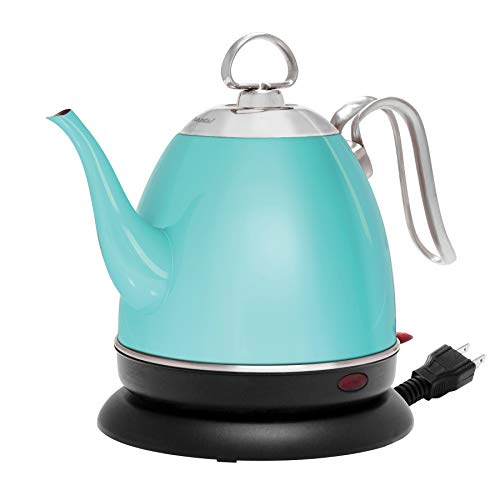 Chantal Mia Electric Water Kettle, Aqua, 32Oz/4 Cups #TOP3