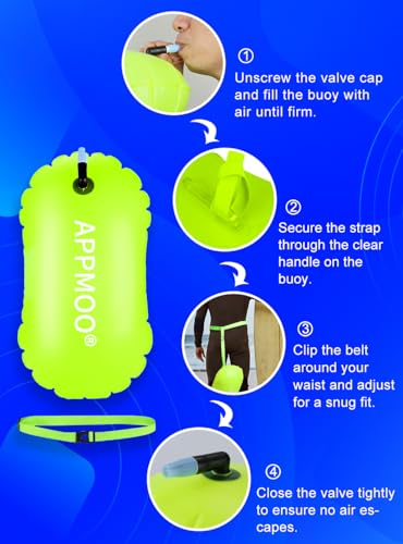 Image of Swim Buoy - Enhanced Visibility Swim Belt with Lightweight Design and Dry Bag Compartment