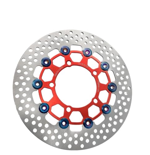 Brake Disc 245mm 5-Hole RPM Car Floating Hole Disc Motorcycle Brake Disc Universal Auto Parts(red)