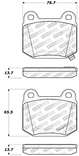 Stoptech 309.09610 Sport Brake Pads With Shims And Hardware #TOP2