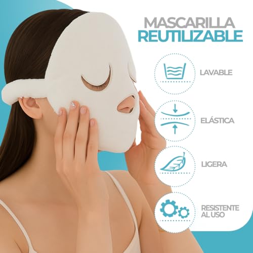 CLINVRA Kit facial 4 pasos: Succionador de Puntos Negros con 5 boquillas + Limpiador Facial Eléctrico + Toalla para abrir poros, extractor y limpiador de poros para casa - imagen 5
