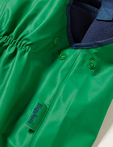 Playshoes Pantaloni Fango, Salopette Antipioggia, Fodera In Pile, Pantaloni Antipioggia Antivento E Impermeabili Unisex - Bambini E Ragazzi, Verde, 86 - 9