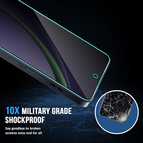 Image of FIRST MART Privacy Tempered Glass for Oppo K13 Turbo Pro & Oppo K13 Turbo, 2 Pack | Anti-Spy 9H Screen Protector, Edge-to-Edge, Case-Friendly, Scratch Resistant, Bubble-Free