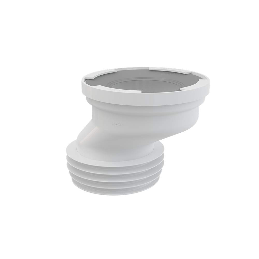 AlcaplastA991-40 Toilet connection cuff eccentric 40 mm, White, Klein