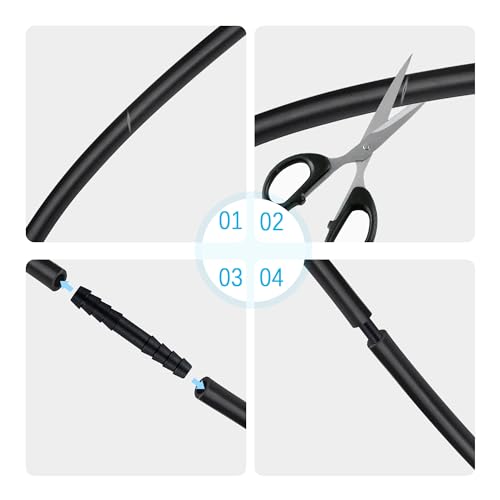 Image of Multipurpose Vacuum Line Kit,6PCS 5Ft Vacuum Hose Automotive+64PCS Vacuum Line Connectors,Max 130PSI Silicone Hose for Variety Car Piping System Automotive Replacement Vacuum Hoses (70PCS)