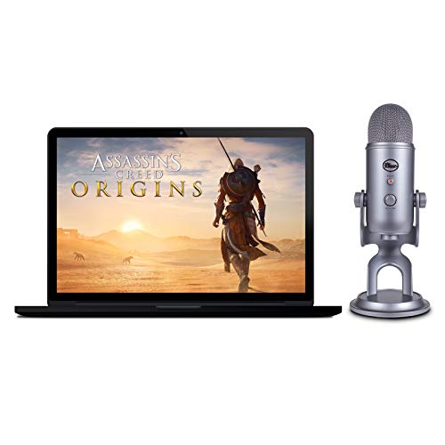 Blue Condenser Microphone, Cool Grey, Mic + Assassin's Creed Origins Streamer Bundle (988-000106) #TOP1