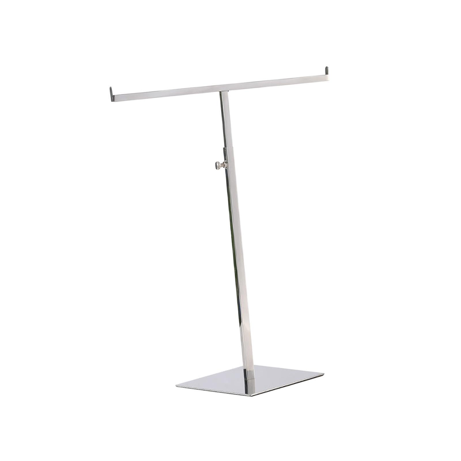 CYDZSRA Tabletop Purse Display Stand Sturdy Adjustable Height T Shape Display Stand Setup For Jewelry Or Handbag Storage Solutions T Shape Tabletop Purse, mirror Silver, 15x17cm