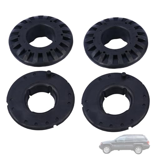 Magimaker 4 PCS Rear Upper and Lower Coil Spring Insulator Kit 52088346AB 52088402AB Compatible with Jeep Grand Cherokee 1999-2004 Spring Isolator Kit Rubber Set