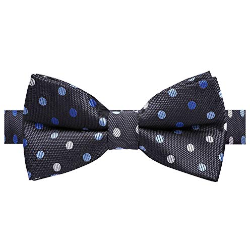 Image of AUSKY 8 PACKS Elegant Adjustable Pre-tied Bow Ties for Men Boys (1&4&5&6&8 Pack for option)