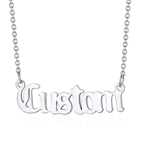 Collier personnalisé prénom en argent, le lien éternel autour de votre cou