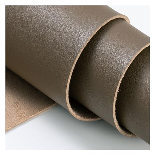 Tissu simili cuir imitation suédine kaki pour rénover un canapé de salon