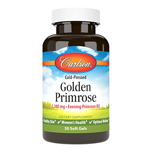 Carlson - Golden Primrose, 1300 mg Evening Primrose Oil, Cold-Pre...