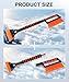 SINGARO Ice Scraper and Snow Brush for Car Windshield, Snow Scraper for Car, Snow Winter Car Necessities, Multi Functional Car Snow Removal Tools, Car Accessories Gift for Women and Man (Enhanced)