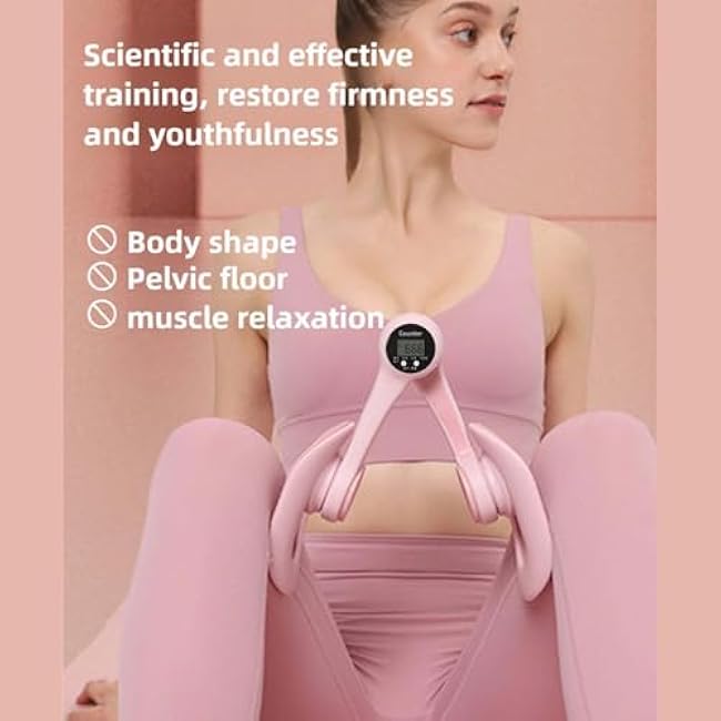 2025 New Mireva Fit Pelvic and Thigh, Mireva Fit Pelvic Thigh for Pelvis, Legs, HIPS, and Glutes, Portable Smart Screen Display Count