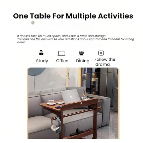 Bureau d'ordinateur moderne en bois au design minimaliste et compact - 3