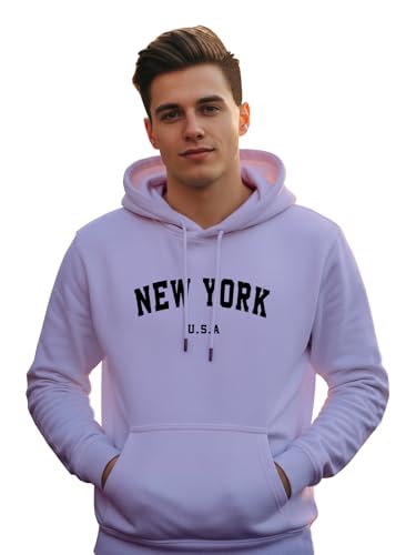 Image of XENOVAURBAN Hoodie for Men /Women | Unisex fit Cotton Fleece Hooded Sweatshirt - NEWYOR1
