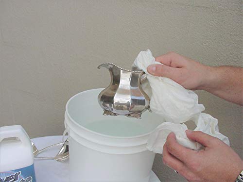 Silvermate Liquid Silver And Gold Cleaner, Silver Polish, Silver Tarnish Remover, Sterling Silver Jewelry Cleaner, Gentle, Reusable, Ecofriendly, Easy To Use, Fast, Commercial Grade (1-Gallon) #TOP4