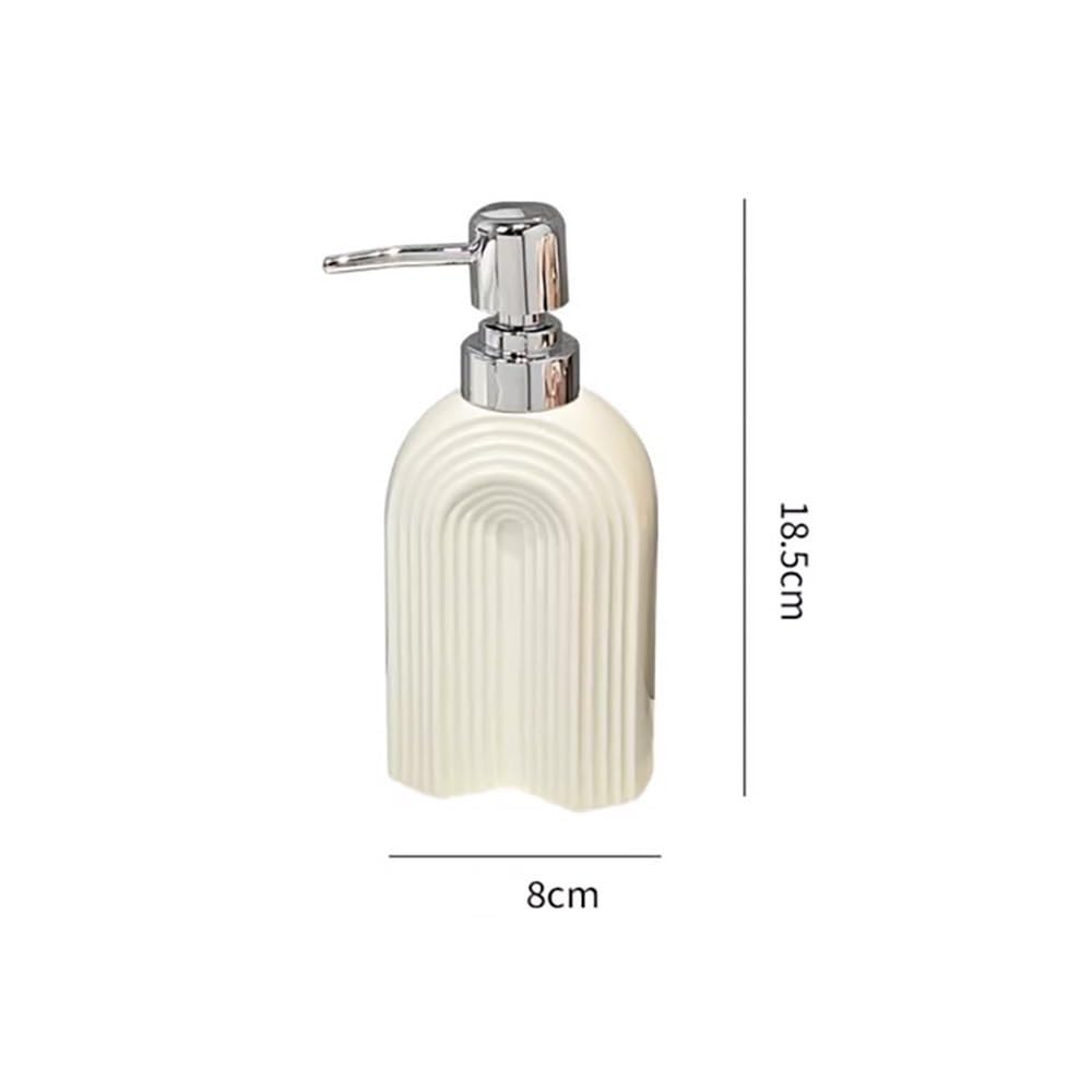 Seifenspender Spenderflasche Pressflasche Waschmittel Duschgel Spülmittel Leere Flasche Keramik Handflasche Badezimmer Seifenablage