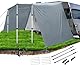 Vorzelt Wohnwagen, Sonnensegel 4 X 2.4m, Mit Kederschiene 4m (4-7mm), DREI Seiten Tarp, Tarp Mit Stangen, Sonnensegel Camping, Sturmband FÜR Vorzelt, Camping Zubehör, Auto