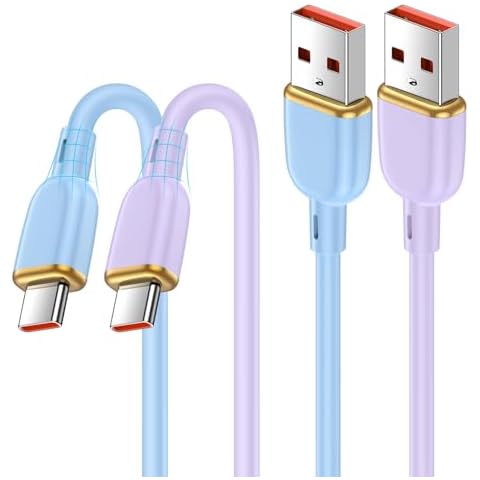 Samsung A16 5G Charger Fast Charging Cord for Galaxy Z Flip6 5 Z Fold6 5 A05S A14 A54 A24 A53 A13 A03S S24 S23 S22 S21 S20 Ultra,2Pack USB A to USB C Charger Cable for Google Pixel 9 8 7A 7 Pro 6A 6 5 Cover