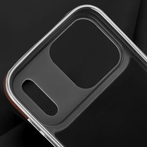 Étui iPhone 17 Pro Max orange vibrant en cuir style unique - 6