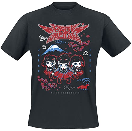Babymetal Unisex Pixel Tokyo Design T-Shirt (XL) (Black)