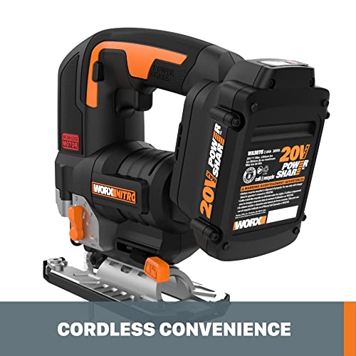 WORX Cordless Jigsaw, 20V Brushless, WX542L - image 3