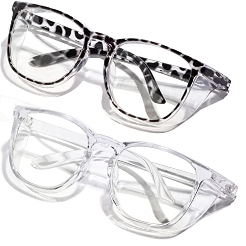 41C+z2+B4tL. SL500 2 Pack Safety Glasses Anti Fog Clear Blue Light Blocking Eye Protection Nurse Goggles for Women Men