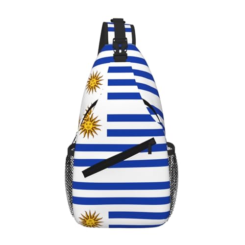 Sac de poitrine Uruguay en diagonale pour homme avec sangle ajustable